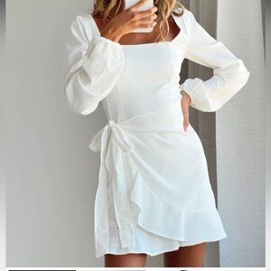 Princess Polly The Villa Mini Dress - long sleeve mini